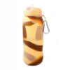 Foldable Silicone Camo Water Bottle Brown