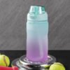 Gradient color plastic water bottle Purple