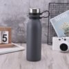 Metal lid Stainless Water Bottle Gray