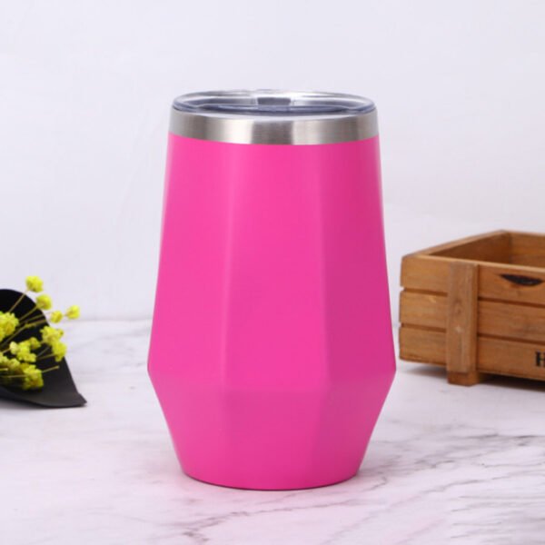 Octagonal Wine Tumbler Rose