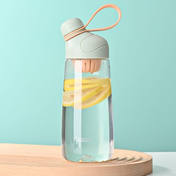 Plastic Water Bottle With Filter Pastel Green