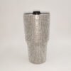 Sparkly Rhinestone Tapered Tumbler Silver