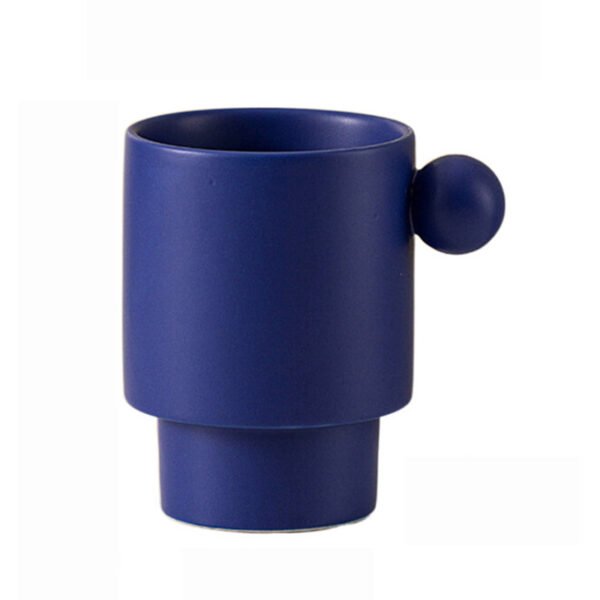 Blue Ball Handle Ceramin Coffee Mug