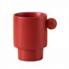 Red Ball Handle Ceramin Coffee Mug