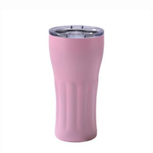 Tapered Textured Tumbler Pink