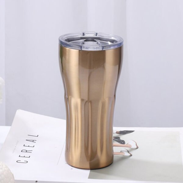 Tapered Textured Tumbler Gold