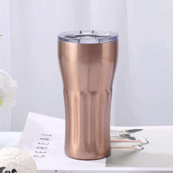 Tapered Textured Tumbler Rose Gold