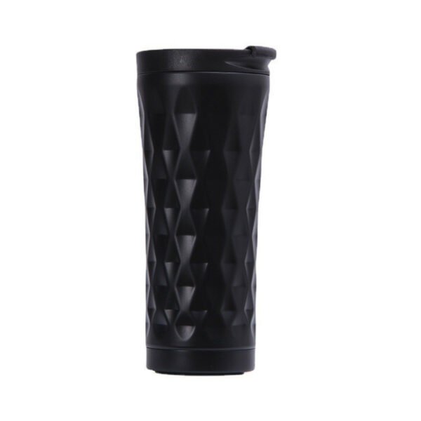 Textured stainless travel mug (2)