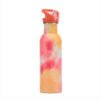 Tie-Dye Straw Water Bottle Orange