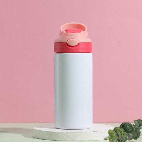 Two-tone Stainless Straw Water Bottle Red