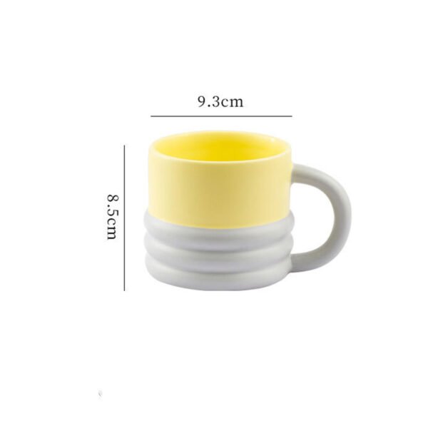 plating ceramic mugs yellow