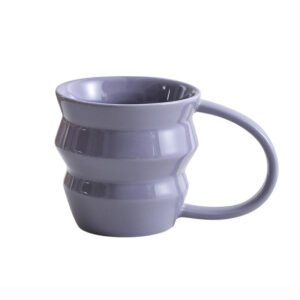 Drip Glaze Pottery Mug Purple