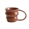 Drip Glaze Pottery Mug Brown