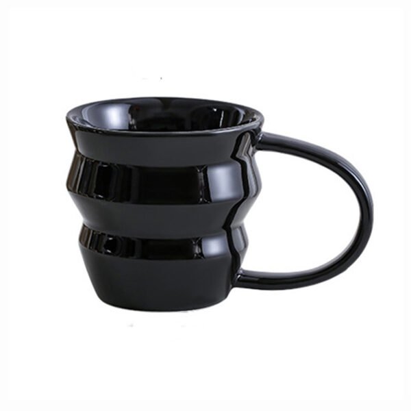 Drip Glaze Pottery Mug Black