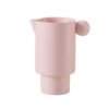 Drip-free spout Ball Handle Ceramic Mug Pink