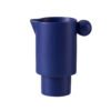 Drip-free spout Ball Handle Ceramic Mug Blue