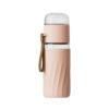 Pink Glass Water Bottle With Fliter