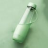 Green Glass Water Bottle With Silicone Sleeve