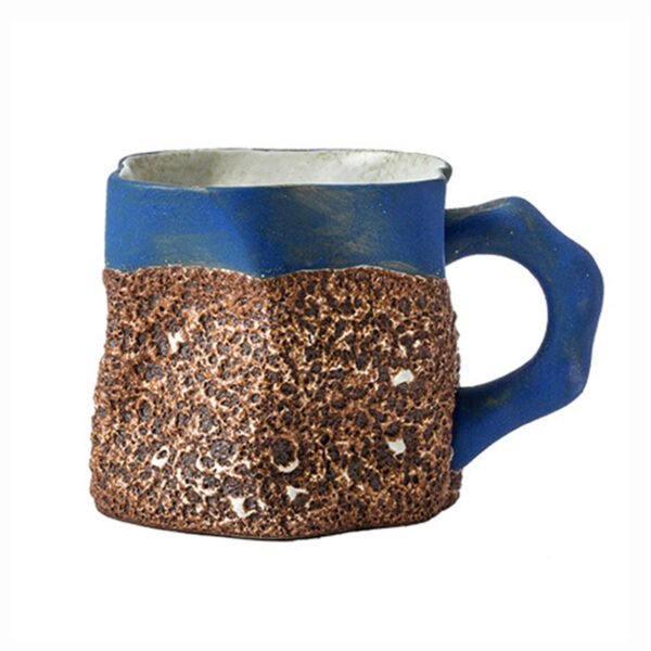 Irregular Ceramic Mug Blue