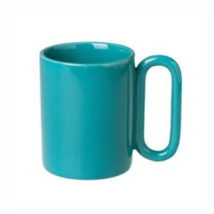 Loop handle pottery mug Blue