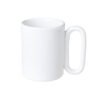 Loop handle pottery mug White