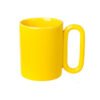 Loop handle pottery mug Yellow