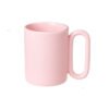 Loop handle pottery mug Pink