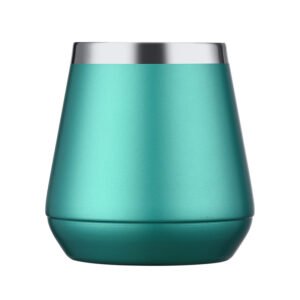 Emerald Green Wide Mouth Wine Tumbler