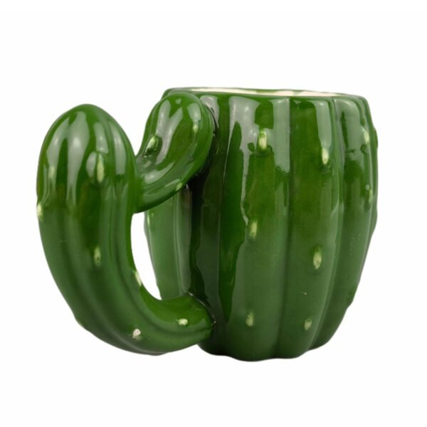 Trendy cactus ceramic coffee mug