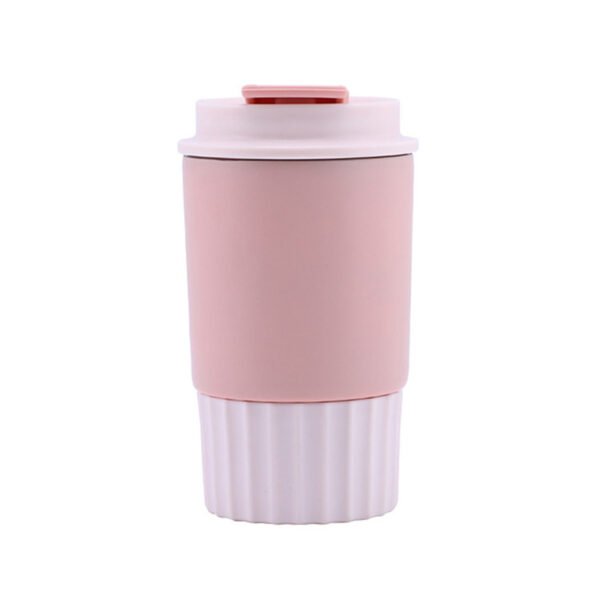 Colorblock Insulated Travel Mug Pink