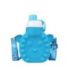 Embossed Silicone Water Bottle Blue