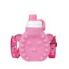 Embossed Silicone Water Bottle Rose