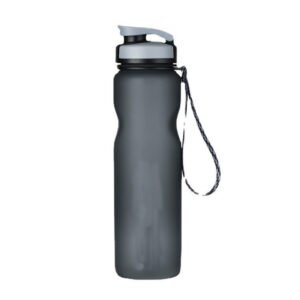 Frosted Plastic Water Bottle With Finger Grip