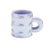 Glossy Textured Ceramic Mug Purple
