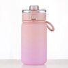 Gradient Spout Lid Plastic Water Bottle Pink