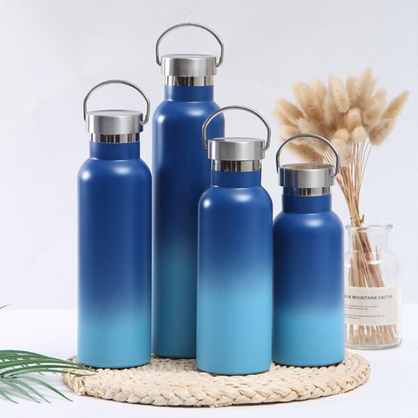 Gradient Vacuum Insulated Thermal Bottle Blue