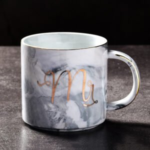 Marble style ceramic mug Gray