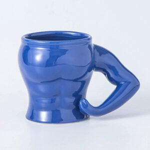 Muscle style ceramic mug Blue