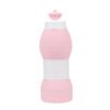 Spout Lid Silicone Water Bottle Pink