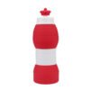 Spout Lid Silicone Water Bottle Red