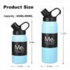 Spout Lid Vacuum Travel Thermal Water Bottle Size