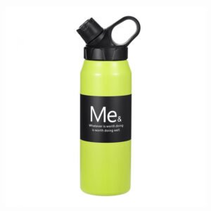Spout Lid Vacuum Travel Thermal Water Bottle Neon Green