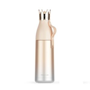 Stainless Crown Lid Thermal Water Bottle Champagne