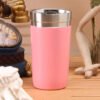 Stainless Steel Tapered Tumbler Pink