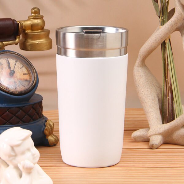 Stainless Steel Tapered Tumbler White