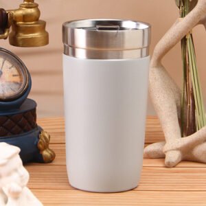 Stainless Steel Tapered Tumbler Silver