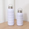 Stainless Steel Textured Thermal Bottle White