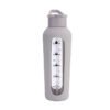 Timeline Glass Water Bottle With Straw Ash Gray