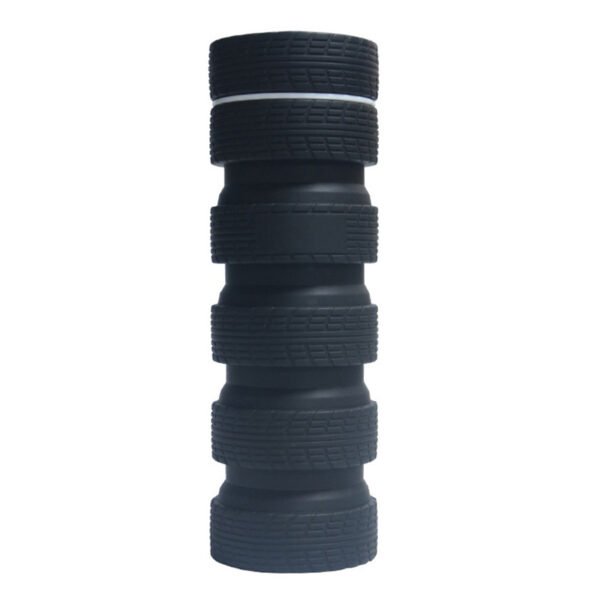 Tire style Silicone Water Bottle Black
