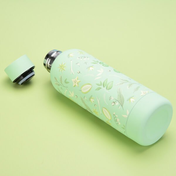 Tropical Print Stainless Steel Water Bottle